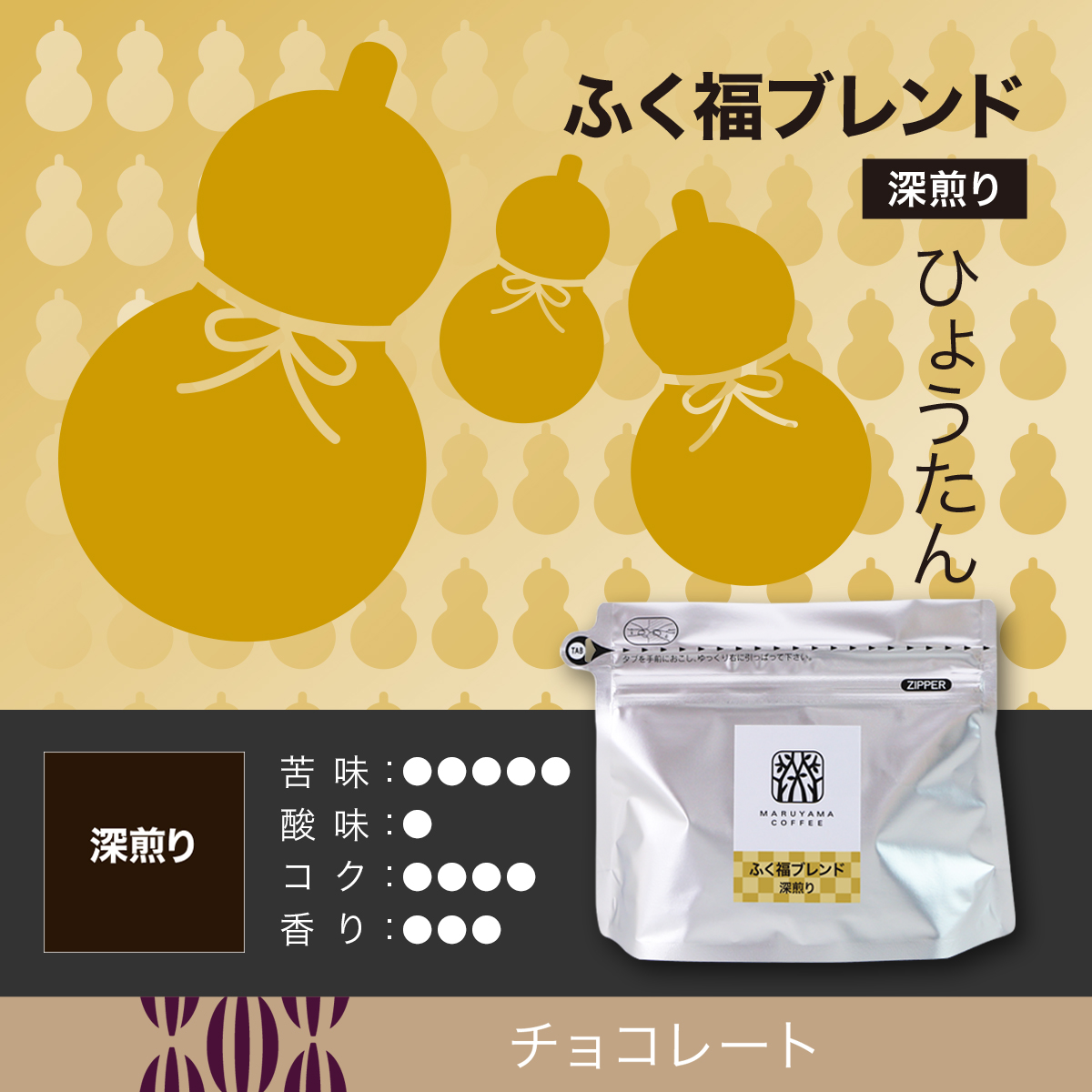 スタッフ通信：福袋「ふく福ブレンド 深煎り ひょうたん」開発秘話 